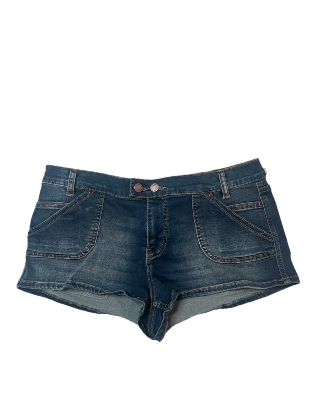 BDG Micro Carpenter Denim Shors Womens 31 Blue Jean Low Rise Y2K 2" Inseam